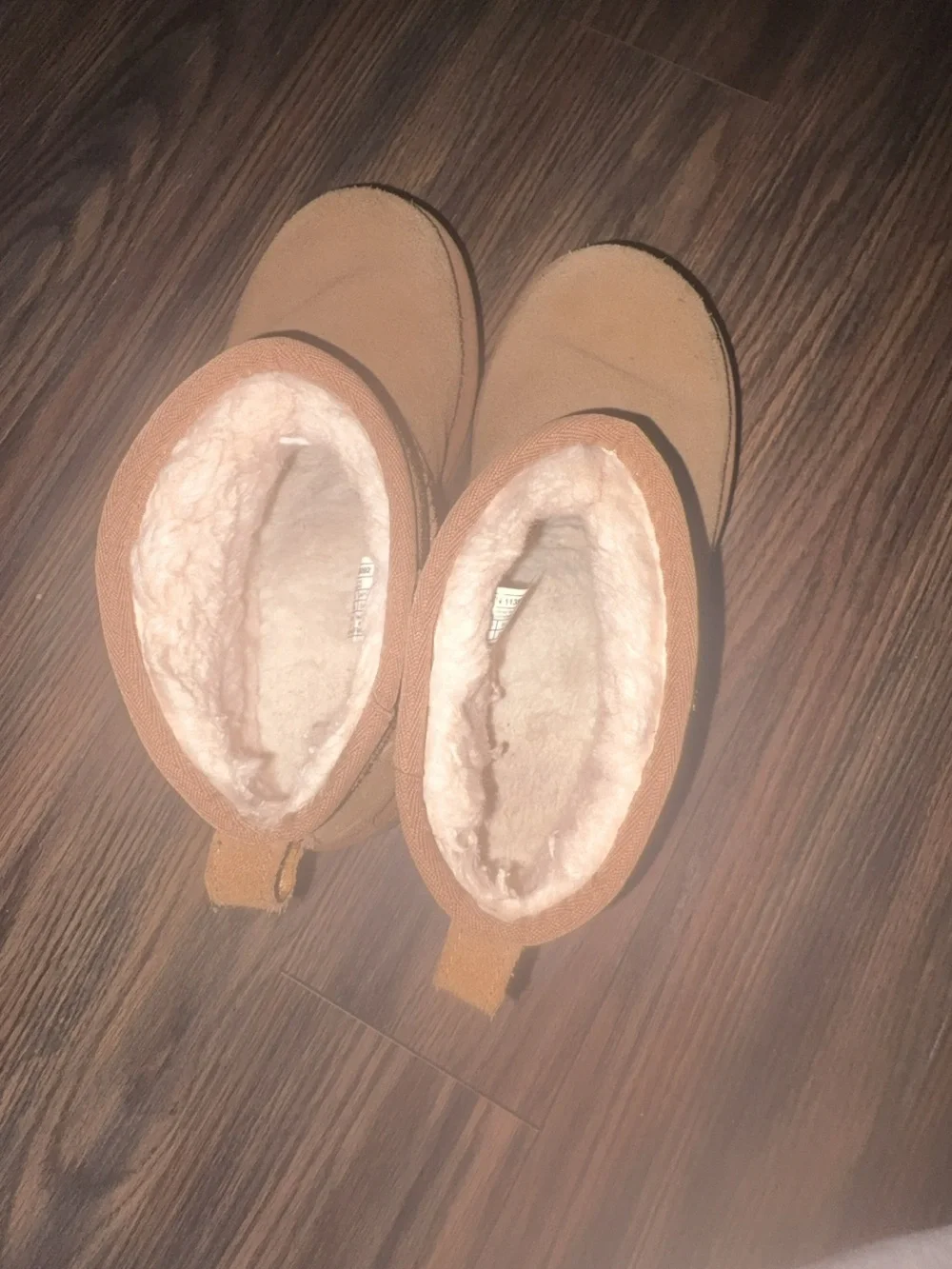 UGG Chestnut Shearling-Lined Short Winter Boots